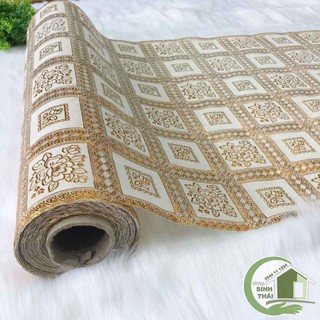[ Khổ 60cm ] Khăn trải bàn bằng nhựa không thấm nước - [ đặt 1 lần được 50cm, cắt liền thành 1 tấm dài tùy số lần đặt ]