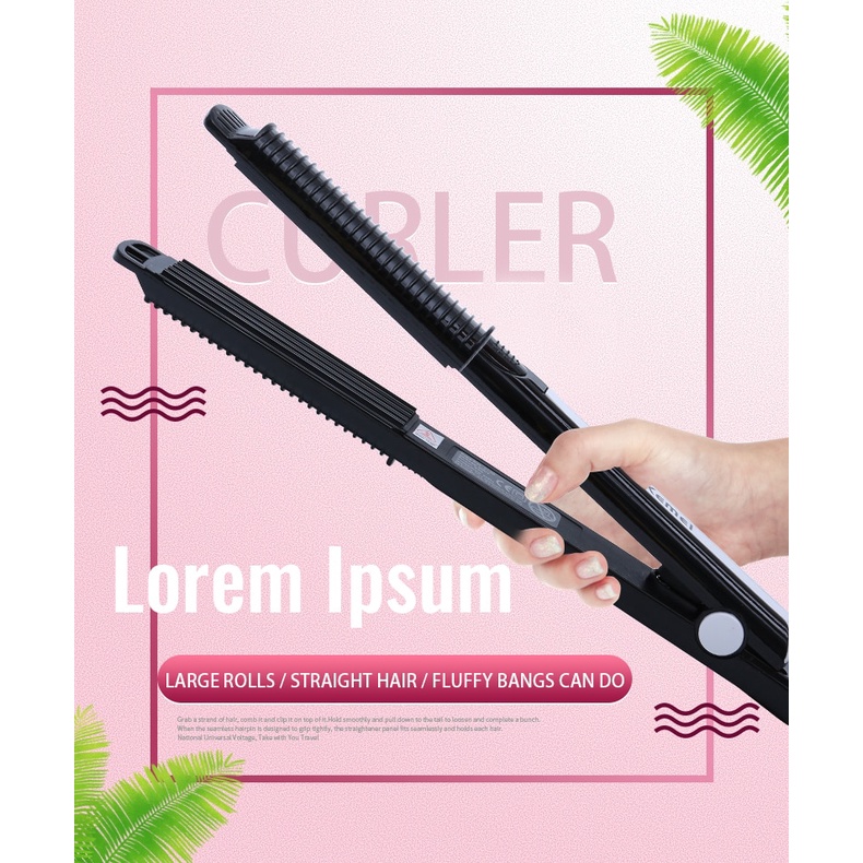 🌸Tặng dao cạo Allin 🌸Máy duỗi uốn tóc 5 mức chỉnh nhiệt Kemei Km - 2139