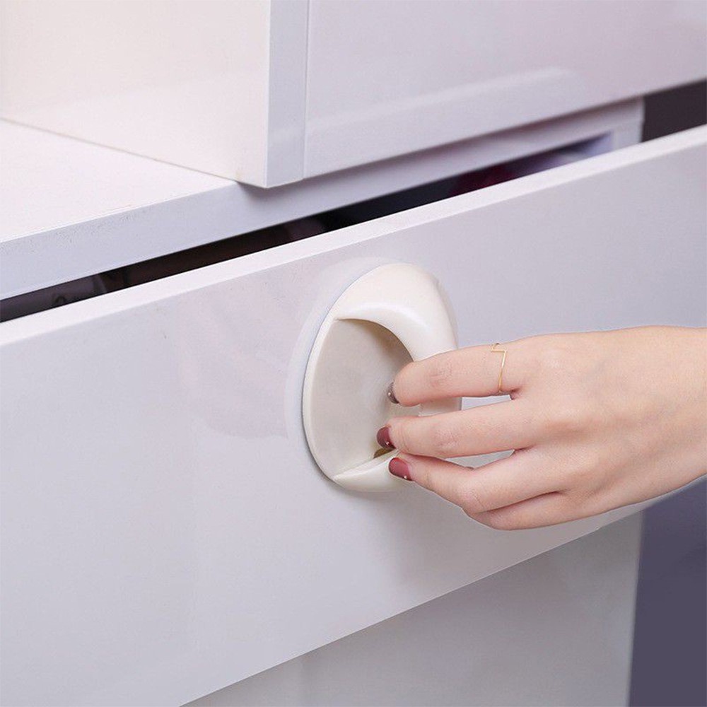 Tay Cầm Nắm Cửa, Ngăn Kéo - Tay Lùa Kéo Gắn Cửa Kính, Cửa Tủ Lạnh KIỂU TRÒN J6