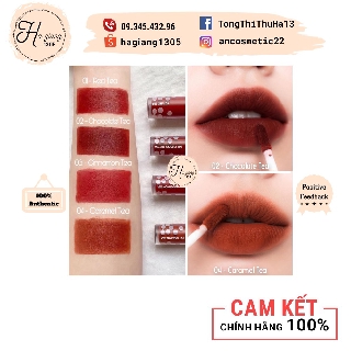 Son Kem Lì Romand Milk Tea màu 02 Chocolate Tea, Son Kem Lì Romand Milk Tea