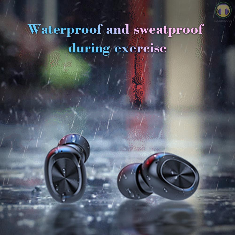 Tai nghe không dây chạm điều khiển âm lượng CVC8.0 B5 TWS HiFi Bluetooth 5.0 | BigBuy360 - bigbuy360.vn