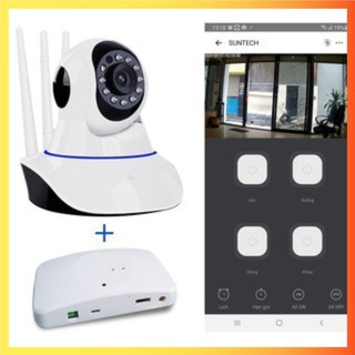 Bộ camera wifi điều khiển cửa cuốn bằng điện thoại EWELINK