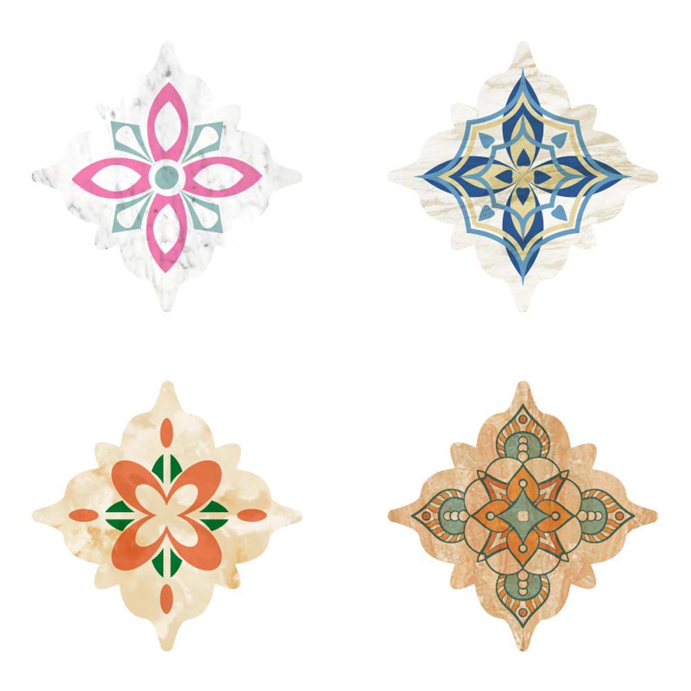 EPOCH decal dán tường Trang Trí Hình Hoa Cổ Điển