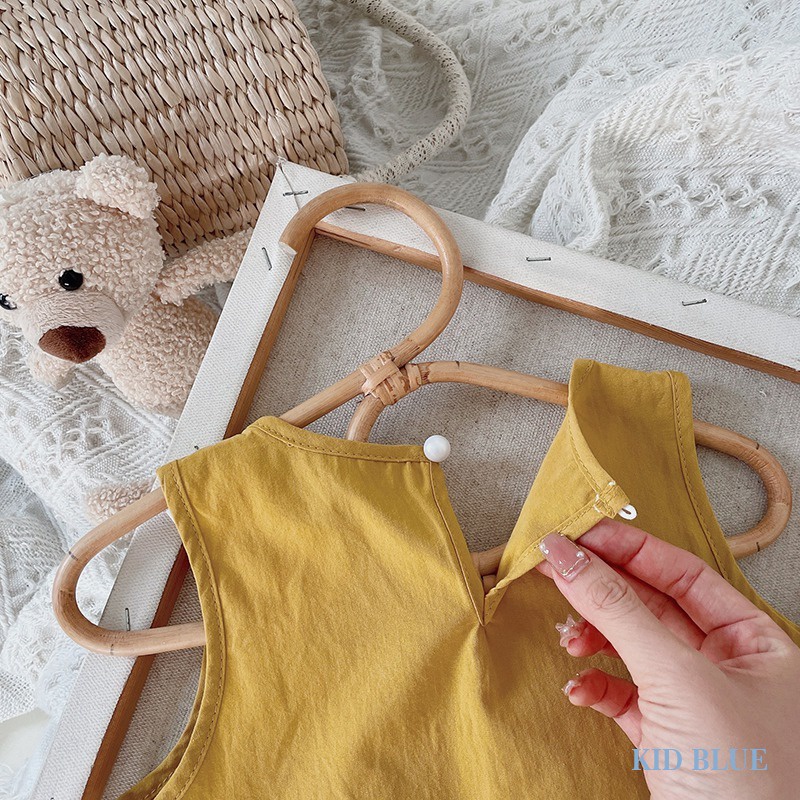 Set Áo Không Tay Và Quần Dài Họa Tiết Chấm Bi Phong Cách Hàn Quốc Mới Mẻ