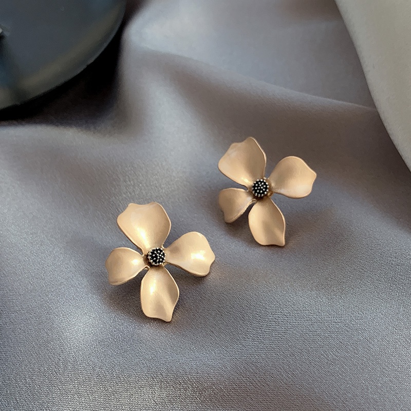 Bông Tai Mạ Bạc 925 Hình Bông Hoa Phong Cách retro Kiểu Mới 2023