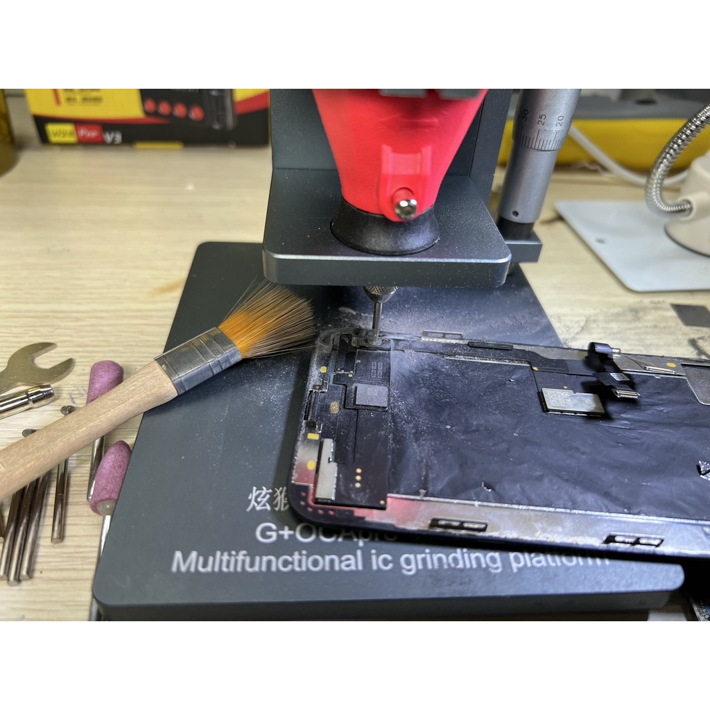 GIÁ ĐỠ + MÁY MÀI CNC, PHAY IC