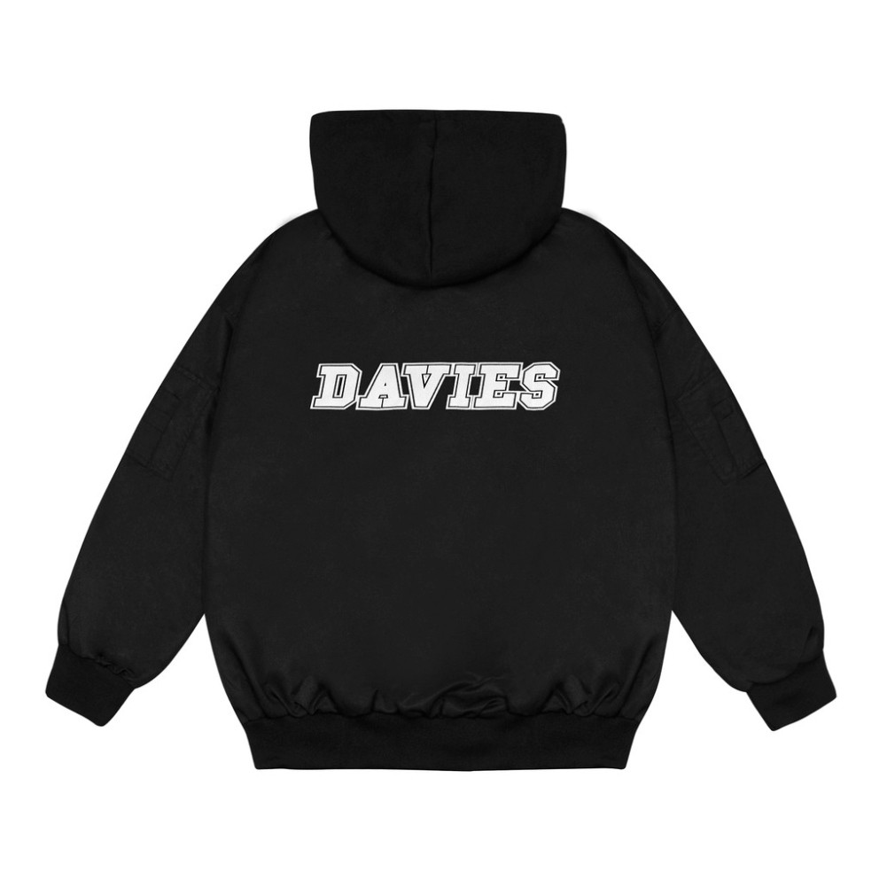 DAVIES - Áo khoác dù bomber mũ nỉ unisex - Hooded Bomber Jacket