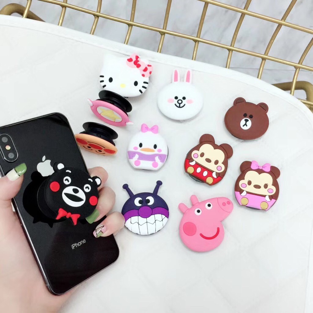 GIÁ ĐỠ ĐIỆN THOẠI SILICON ĐA NĂNG HÌNH THÚ POPSOCKET 270 NHIỀU MẪU