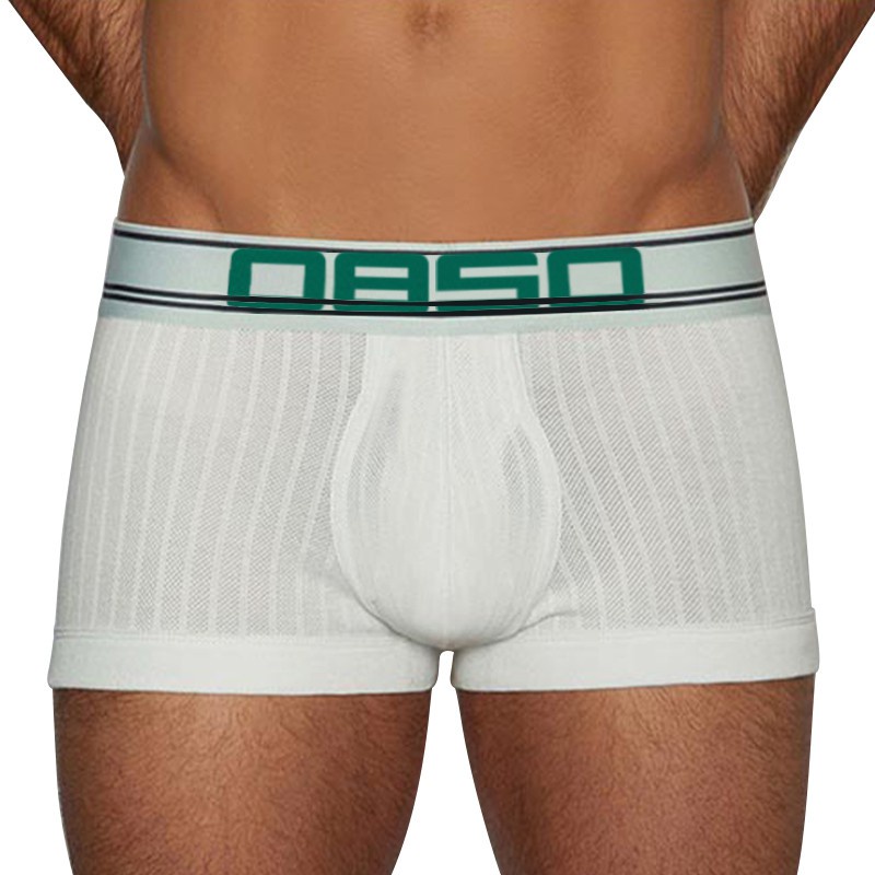 ORLVS Quần lót boxer nam cotton mềm mại thoáng khí lưng thấp thời trang quyến rũ Bs3134