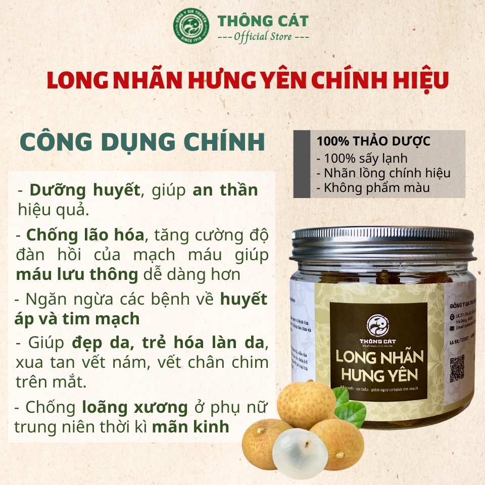 Long Nhãn sấy khô THÔNG CÁT HCM đặc sản Hưng Yên dùng làm chè, ăn vặt hàng loại thượng hạng siêu ngon