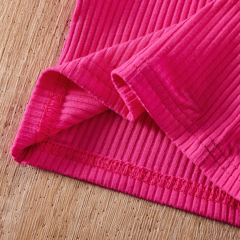 Áo Croptop Sát Nách Chất Liệu Cotton Thời Trang Mùa Hè Cho Bé Gái