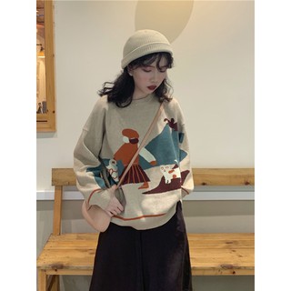 (ORDER) Áo len nữ họa tiết Style cá tính Hàn Quốc