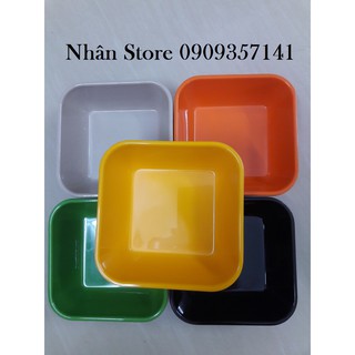 Tô vuông đựng chè, đựng trái cây (5màu như hình) nhựa melamine - ảnh thật MS TV96