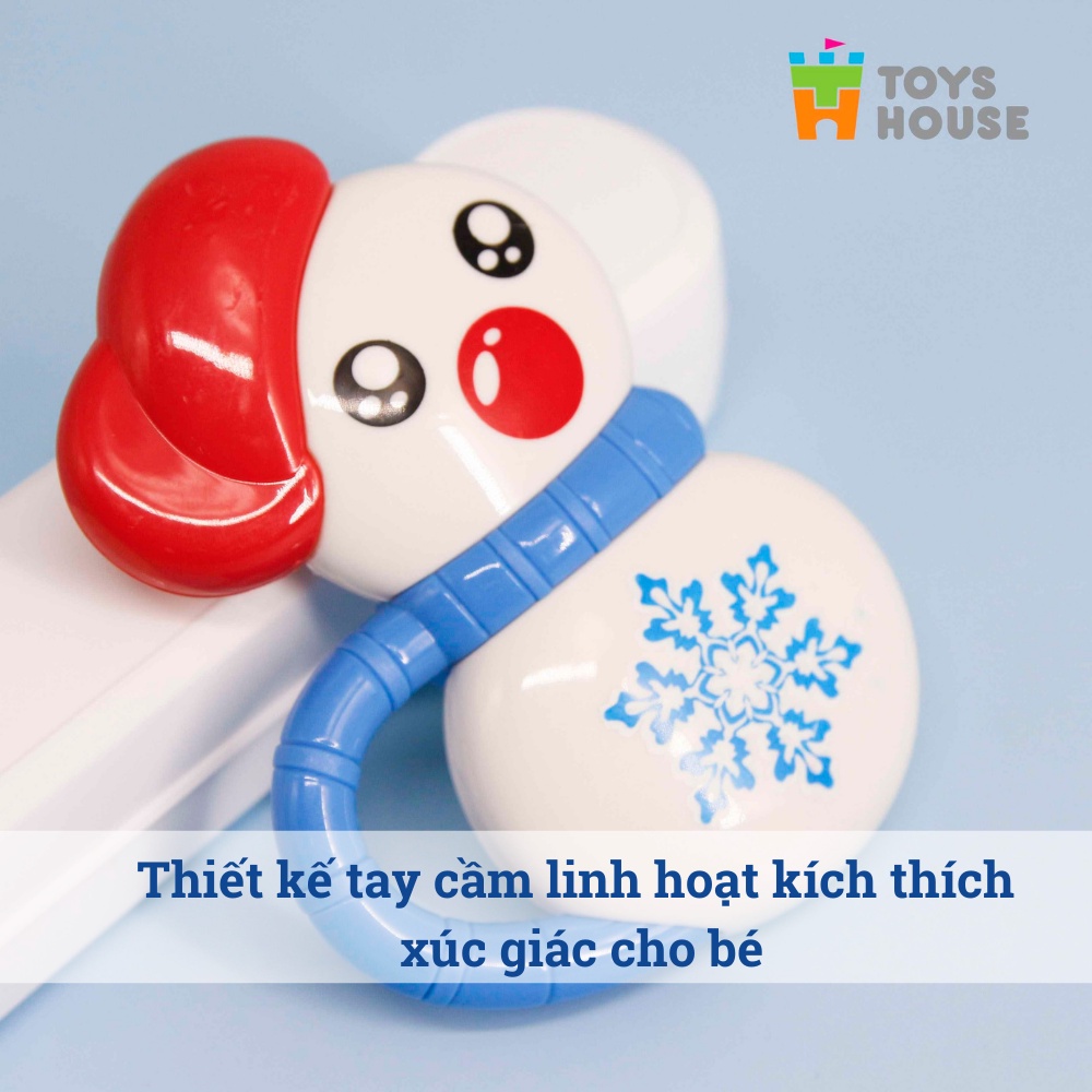 Combo túi 7 món đồ chơi xúc xắc lục lạc an toàn cho bé Toys House 77627