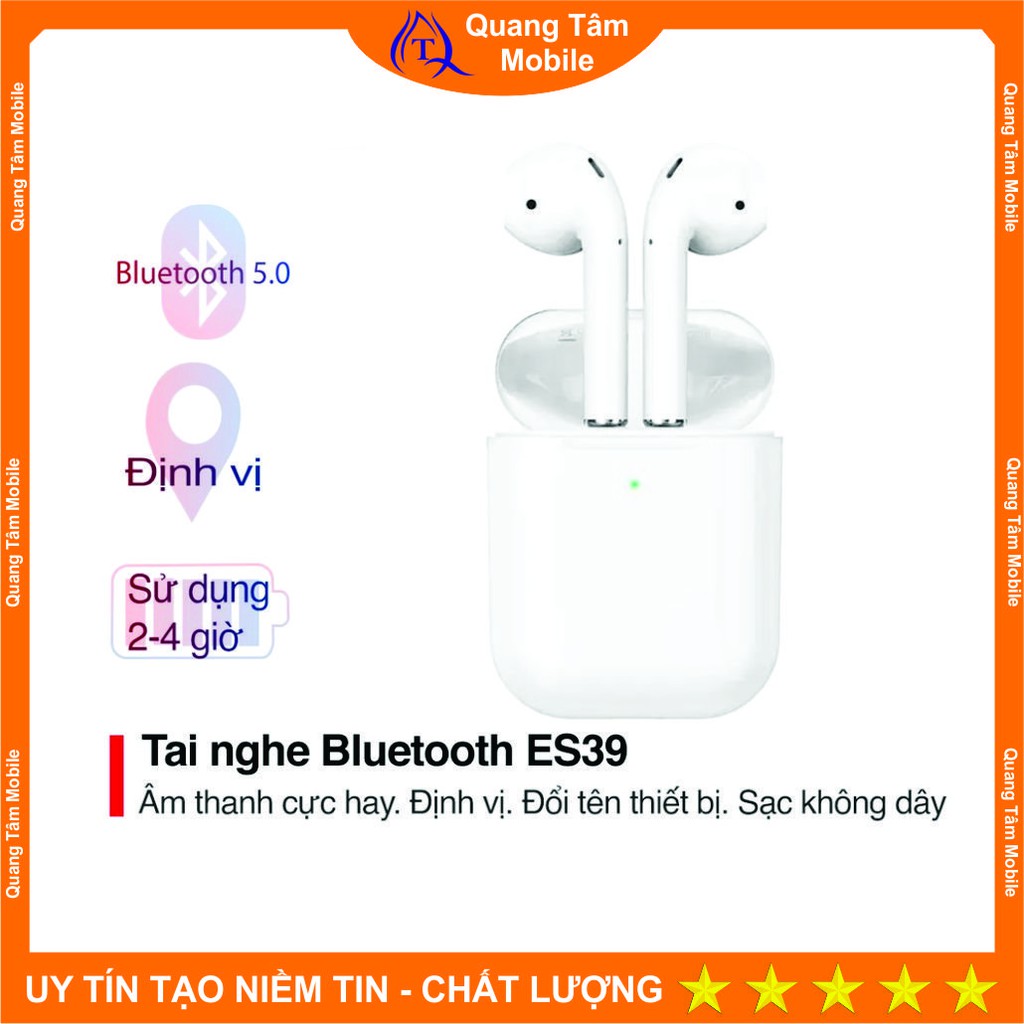 Tai nghe bluetooth Hoco ES39 định vị đổi tên hỗ trợ sạc không dây - Hàng Chính Hãng