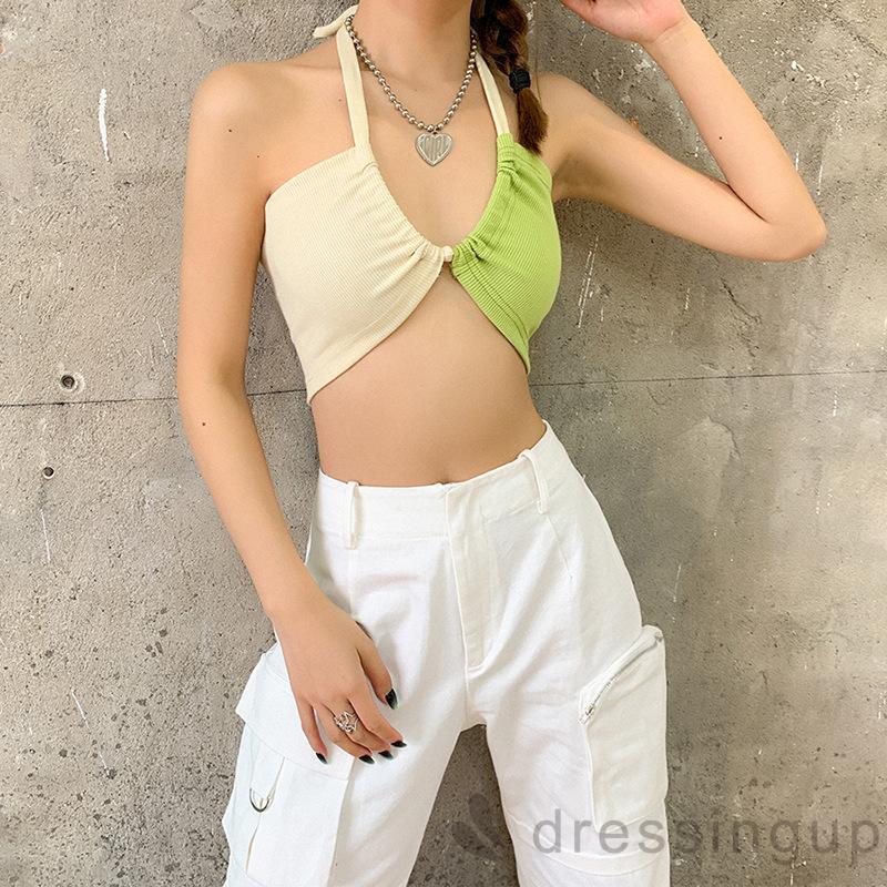 Áo lửng cổ yếm hở lưng phong cách gợi cảm dành cho nữ