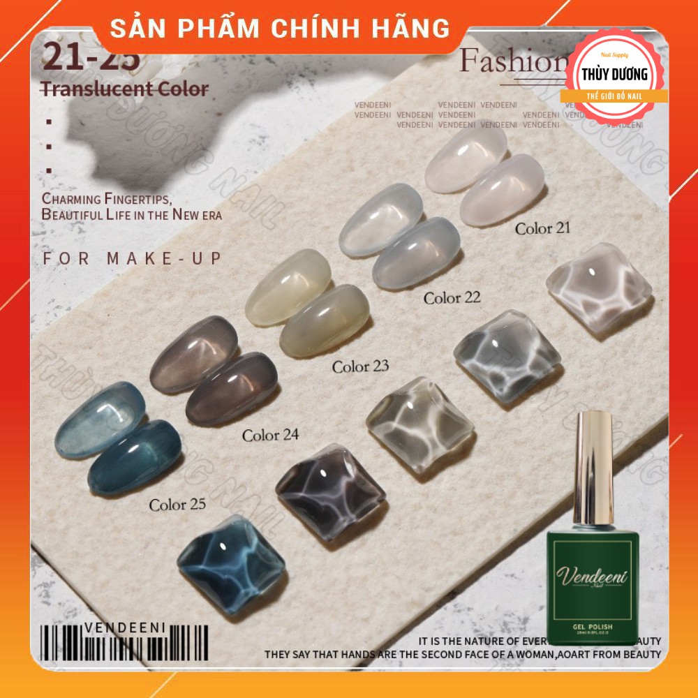 [21 - 25] Sơn gel Vendeeni chính hãng màu thạch 15ml