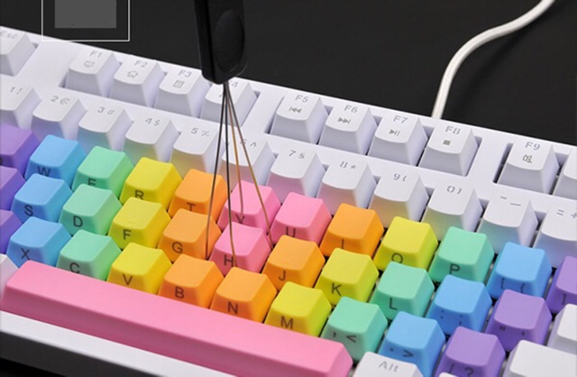 Keycap rainbow 37 pbt - ninja