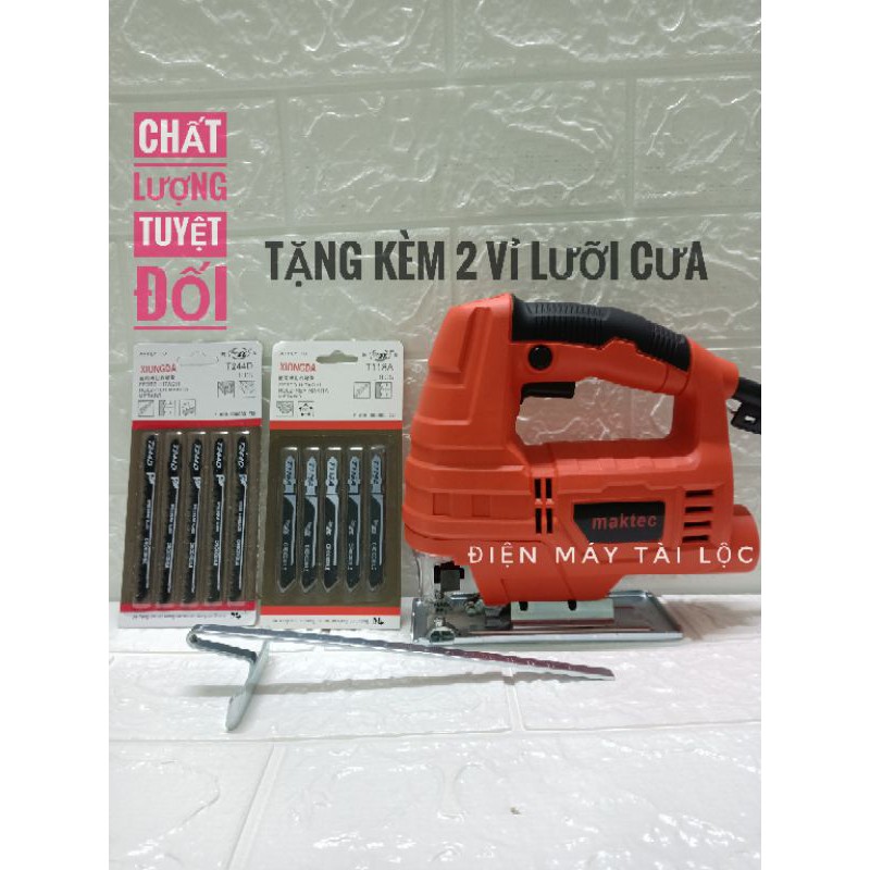 Máy cưa lọng Maktec công suất 710W, 6 cấp độ chỉnh tốc, tặng kèm 2 bộ lưỡi cưa