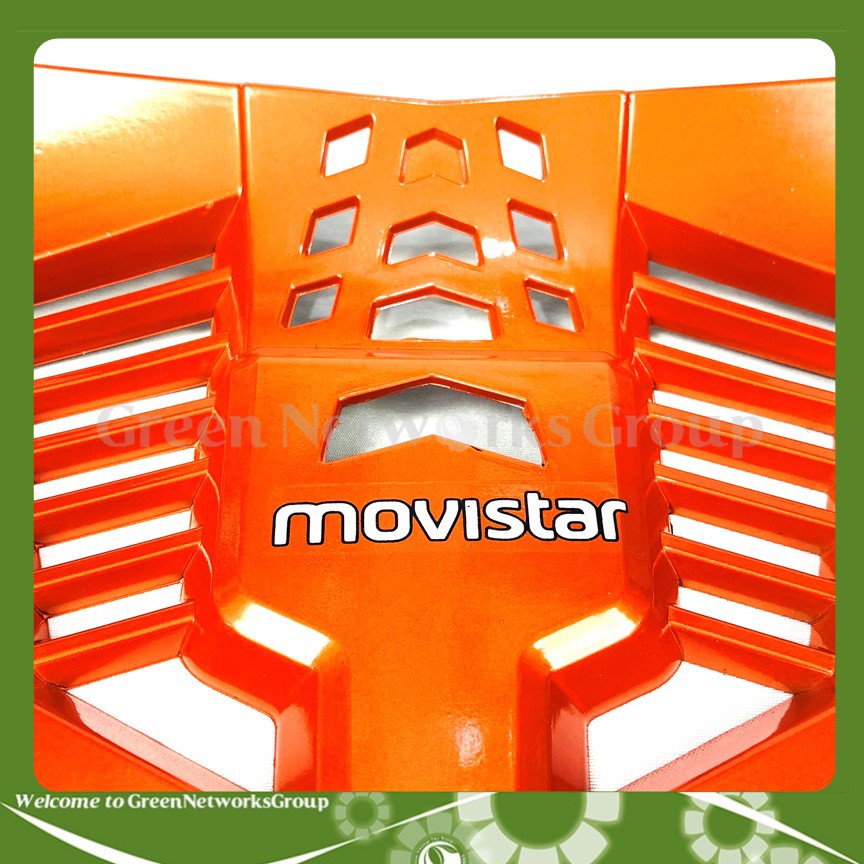 Tam giác chắn bùn Nhựa chữ Movistar Gắn Exciter 150 ( Màu cam ) Greennetworks