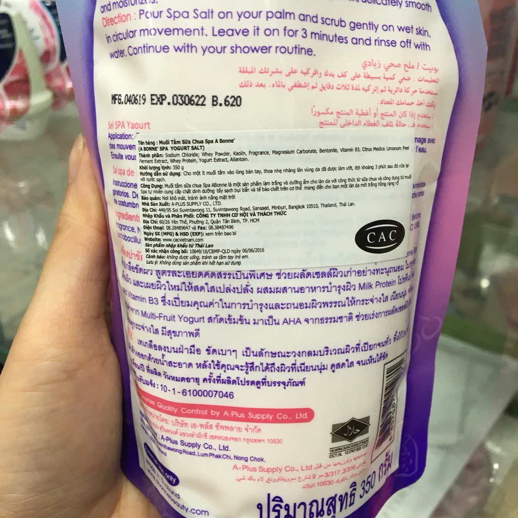 Muối Tắm Sữa Bò Tẩy Tế Bào Chết A Bonne Spa Milk Salt 350g, Muối Tắm Thái Lan - Huongthao28 - ST29 | BigBuy360 - bigbuy360.vn