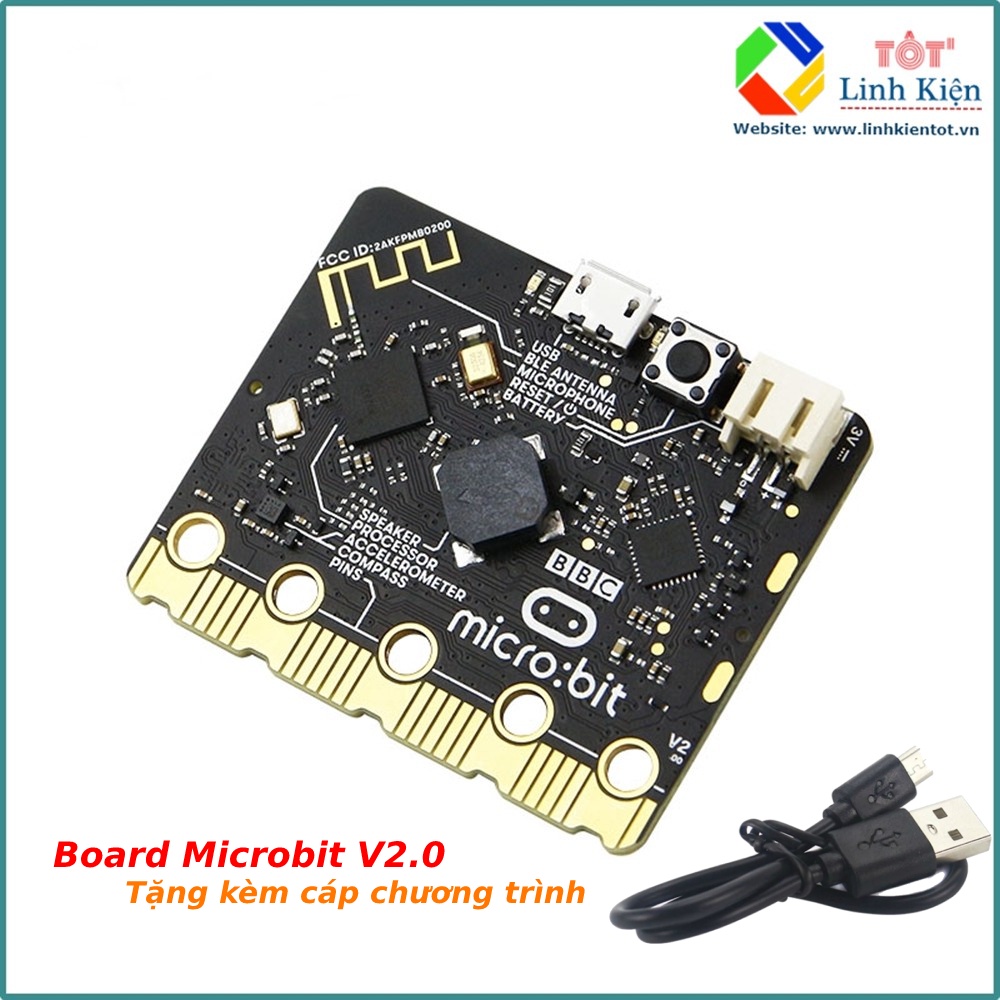 Kit BBC Micro:bit V2- Kit học lập trình STEM Microbit phiên bản mới