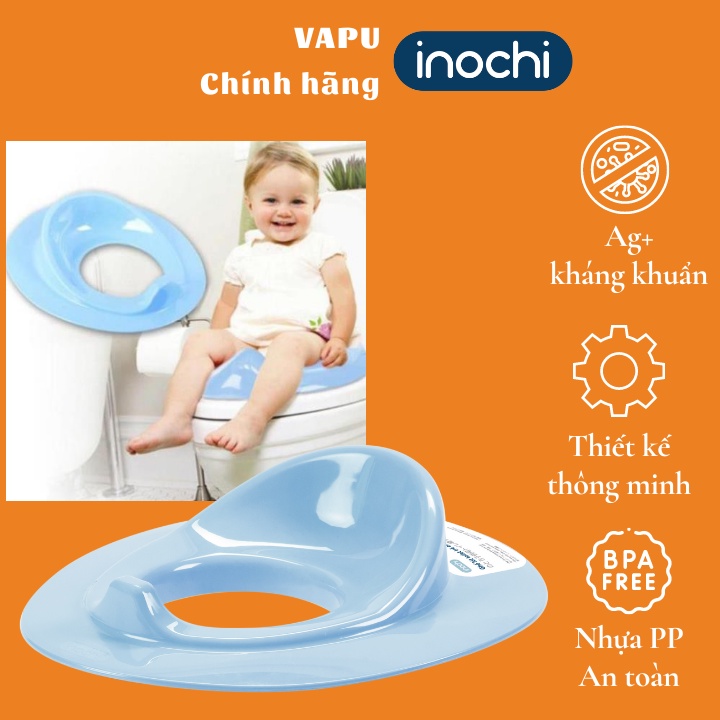 Ghế lót bồn cầu toilet cho bé cao cấp, kháng khuẩn Inochi Notoro Nhật Bản, tập đi vệ sinh cho trẻ thông minh Vapu HCM