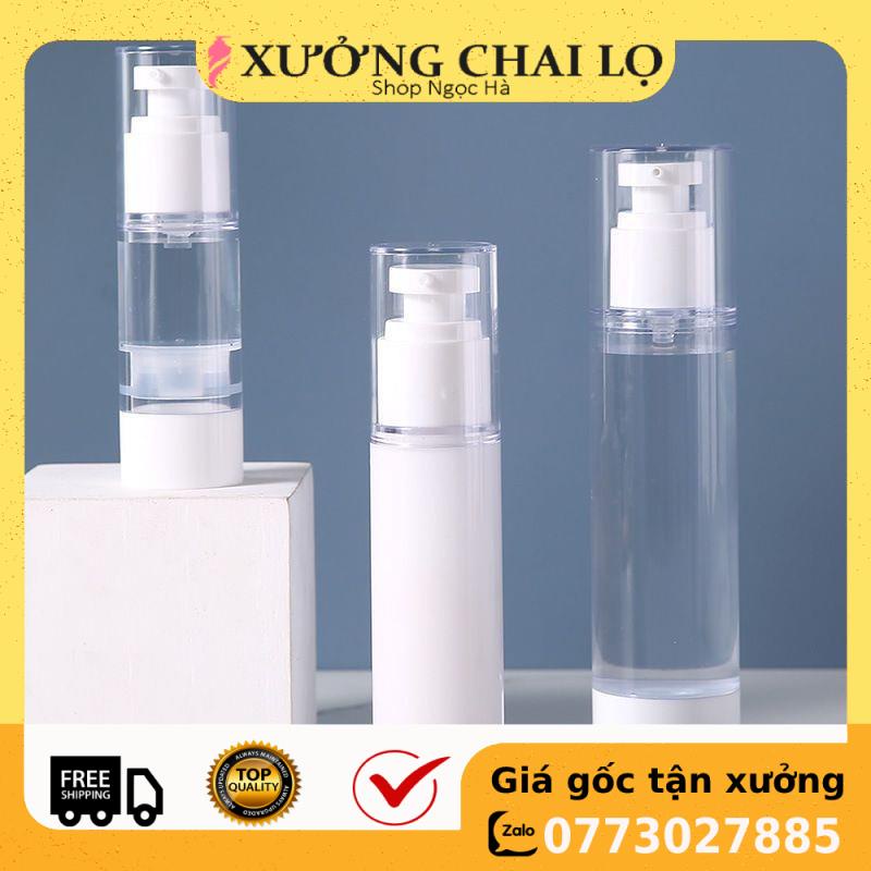 Chai Chiết Mĩ Phẩm ❤ GIÁ RẺ NHẤT ❤ Chai nhựa xịt giọt hút chân không 50ml chiết mỹ phẩm , phụ kiện du lịch