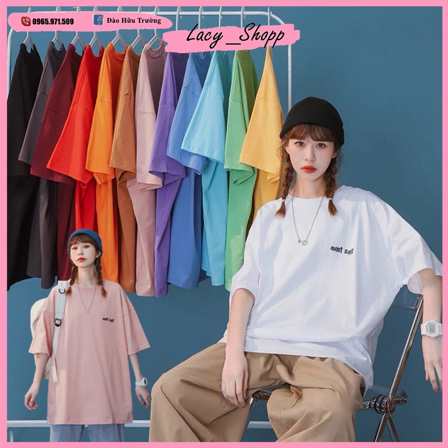 Áo thun unisex tay lỡ form rộng freesize chất liệu cotton cao cấp tôn dáng mềm mại AT02