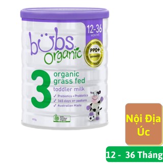 Sữa bột bò hữu cơ bubs organic số 3 800g - nam hàn