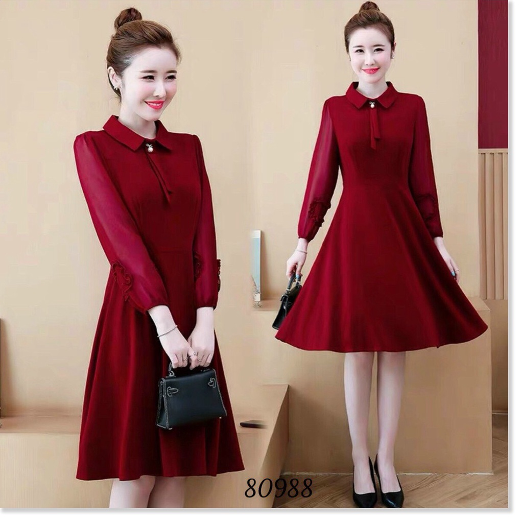 ĐẦM VOAN UMI ĐÍNH NGỌC CỰC SANG DÀNH CHO CÁC QUÝ CÔ KME FASHION