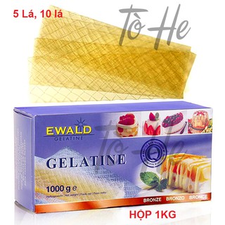 10 LÁ GELATINE EWALD ĐỨC (32g)
