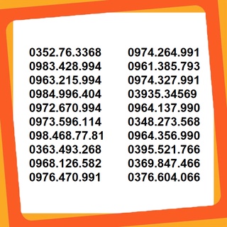 HẠ GIÁ SỐC toàn bộ sim Viettel tặng kèm quà, V120