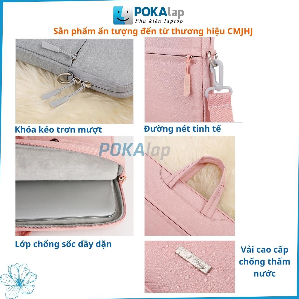 Túi chống sốc laptop cao cấp POKA62 chống nước, nhiều màu thời trang cho nam nữ văn phòng13 inch 14 inch 15,6 inch