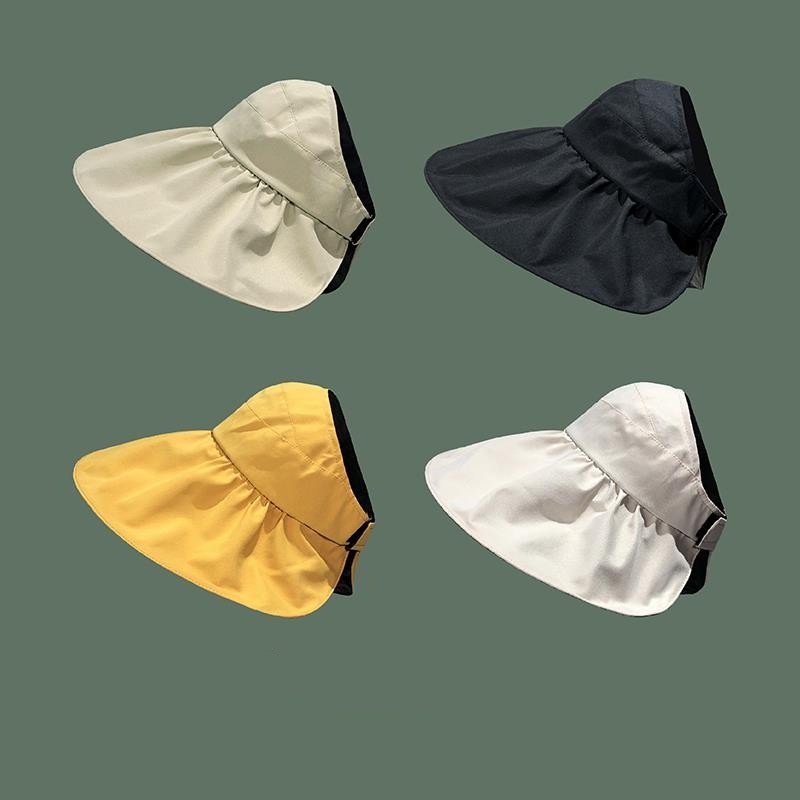 ❤️ Nitrogen071 Mũ xô mùa hè cho phụ nữ có thể gập lại Lớp phủ Vinyl ngoài trời Bảo vệ chống tia cực tím Tấm che nắng bữa tiệc bãi biển