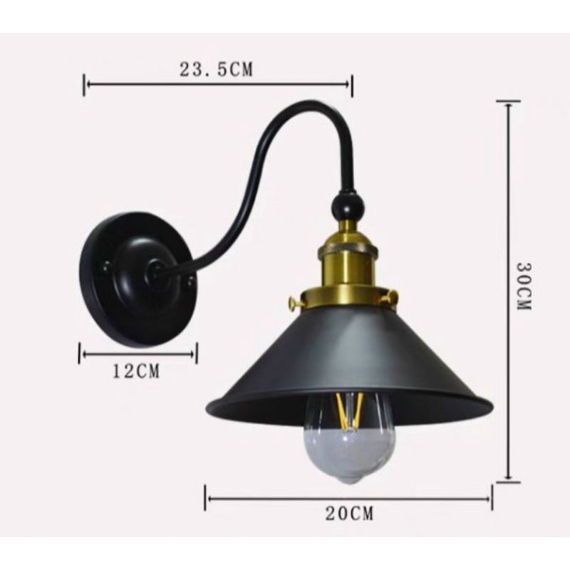Đèn tường d22cm, đèn thả d22cm đui mạ đồng.