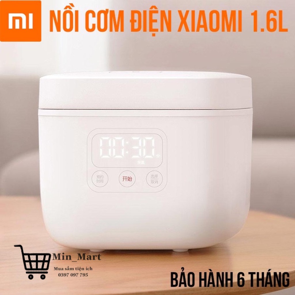 Nồi Cơm Điện Xiaomi Mini 1,6L Cao Cấp, Nồi Điện Tử Kết Nối Điện Thoại, Lòng Nồi Chống Dính,Có Cài Đặt Hẹn Giờ