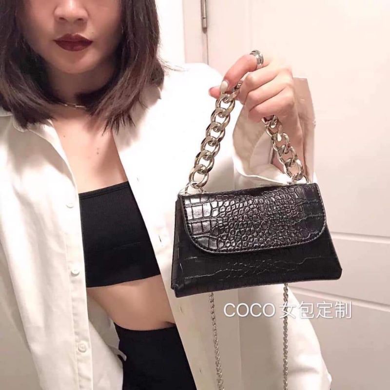 Túi xách nữ cá tính 💖FREESHIP💖 Túi đeo bụng mini size 18cm nhỏ xinh mã 2050