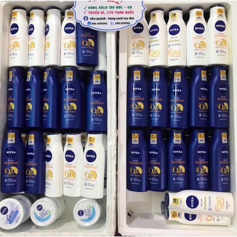 Sữa dưỡng thể chống lão hóa da NIVEA Q10 400ml Đức