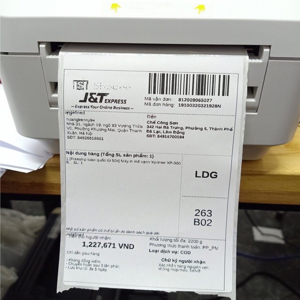 Giấy in nhiệt 100x150 - Giấy in tem A6 Cuộn 350 tem in mã vận đơn Shopee