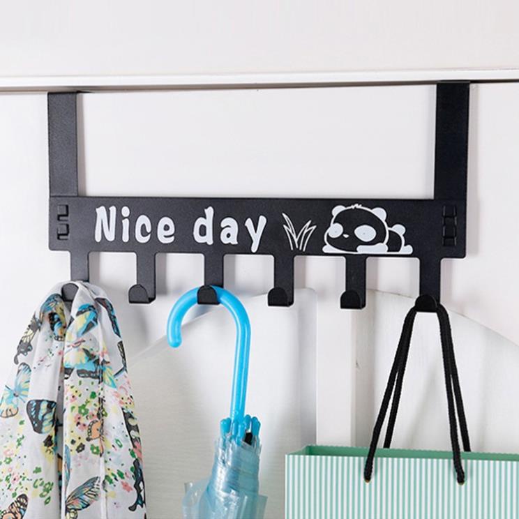 Móc Treo Quần Áo Gắn Sau Cánh Cửa Phòng Sơn Tĩnh Điện Loại 1, In Chữ Nice Day