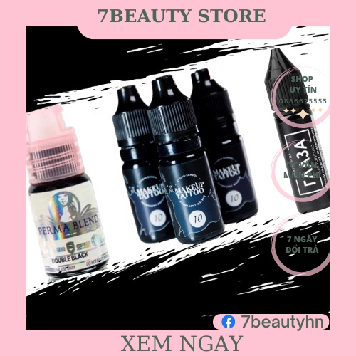 Mực Mí Đen Phun,Xăm Siêu Đậm Cam Kết Không Trổ