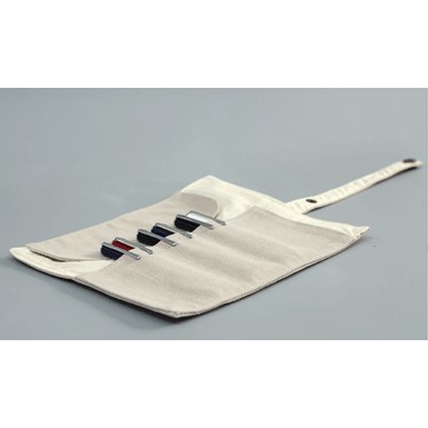 Túi đựng bút dạng cuộn bằng vải thiết kế Retro phong cách Nhật Bản