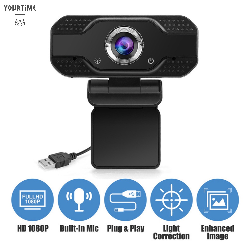 Webcam 2MP 1080P HD USB kèm micro hỗ trợ phát sóng trực tuyến | BigBuy360 - bigbuy360.vn