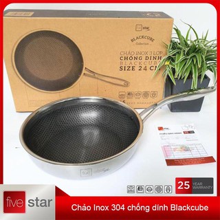 CHẢO CHỐNG DÍNH BLACKCUBE FIVESTAR FPC24002 24CM