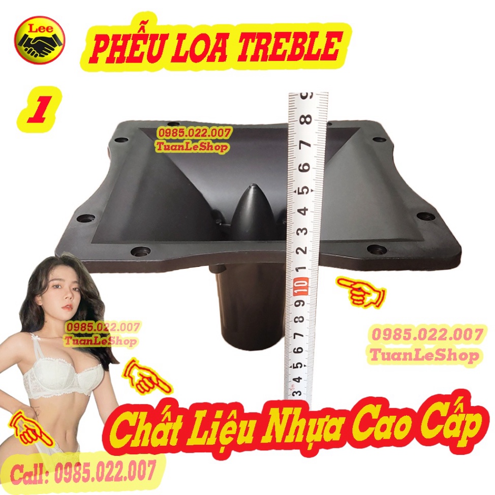 02 PHỄU LOA TREBLE HỎA TIỄN 19X19CM – HỌNG LOA TREP 19X19 – GÁI 02 PHỄU