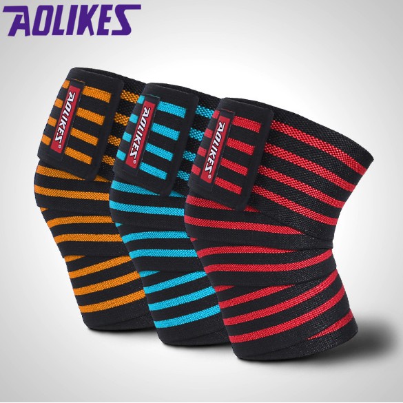 Quấn gối Aolikes  / Quấn đầu gối / Bảo vệ đầu gối / Băng gối tập Gym -A 7167
