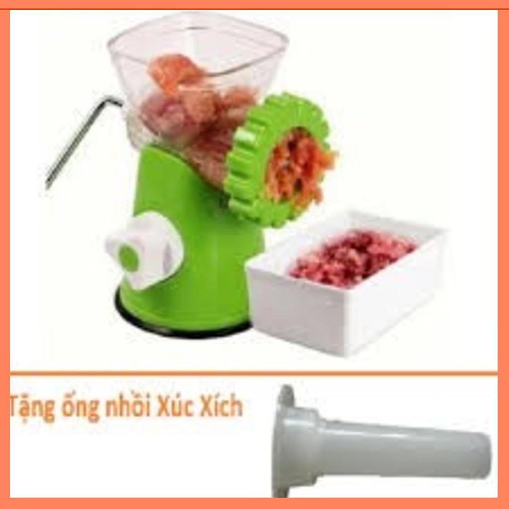 [Sỉ] MÁY XAY THỊT QUAY TAY - KÈM DỤNG CỤ LÀM XÚC XÍCH HM 215.