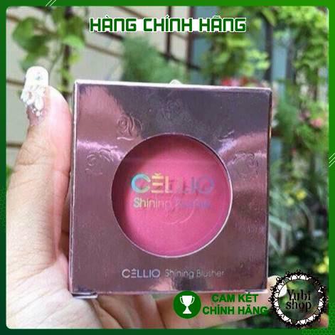 Phấn Má Hồng Cellio Chính Hãng - Hàn Quốc - Phấn Má Ngọc Trai Cellio Shining Blusher - HN