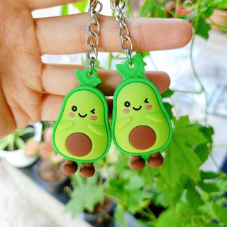 Móc khóa cao su Avocado Smile